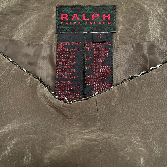 RALPH by Ralph Lauren formal maxi skirt with scalloped beaded waist - Picture 11 of 12